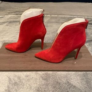 Jessica Simpson Red Ankle Boots